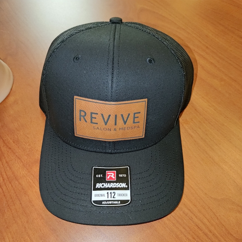 Revive Salon & Medspa Glued Patch Trucker Mesh Snapback Hat Cap